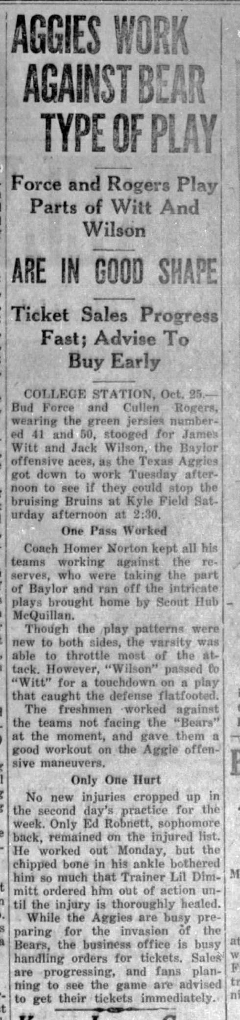 The Eagle Archives: October 25, 1939